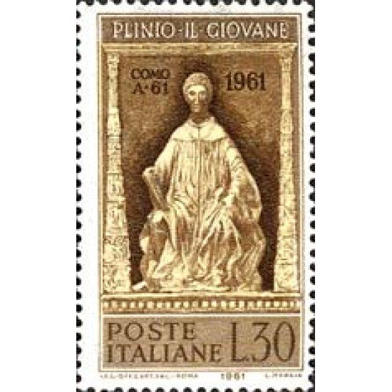 Italia - Correo terrestre - IT00848 - 1961 19º Cent. de Plinio El Joven Lujo
