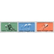 Italia - 868/70 - 1962 Campeonatos del mundo de ciclismo Lujo