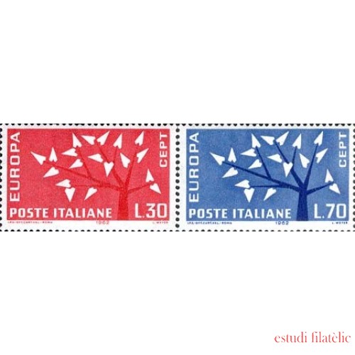 Italia - 873/74 - 1962 europa Lujo