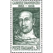 Italia - 883 - 1963 Cent. poeta G. Annunzio Lujo