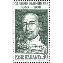 Italia - 883 - 1963 Cent. poeta G. Annunzio Lujo Italia - 883 - 1963 Cent. poeta G. Annunzio Lujo
