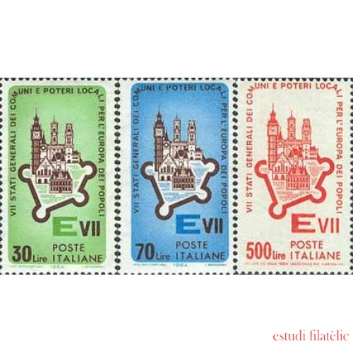 Italia - 909/11 - 1964 7ª R eunión de Estados de Europa Lujo