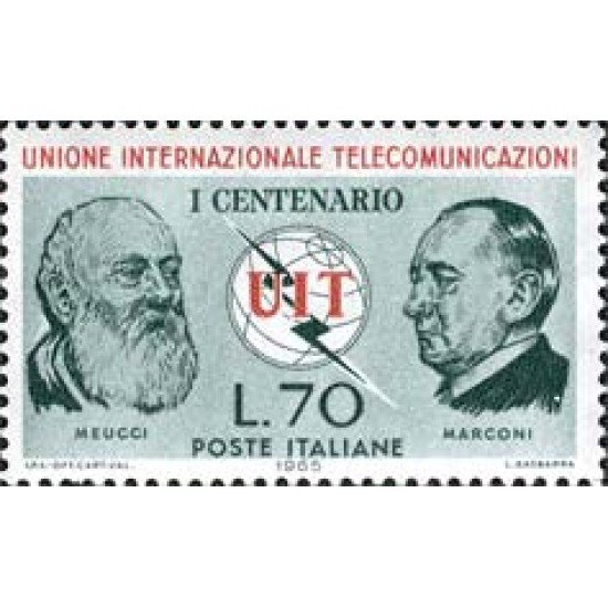 Italia - 922 - 1965 Cent. de la UIT Lujo