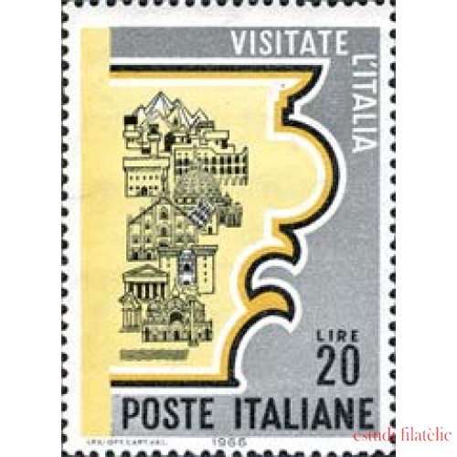 Italia - 952 - 1966 Promoción turística-monumentos- Lujo
