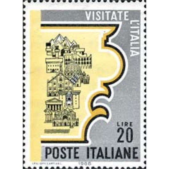 Italia - 952 - 1966 Promoción turística-monumentos- Lujo