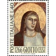 REL/S Italia Italy  Nº 957  1966  5º Cent. del pintor Giotto-Madonna-Lujo