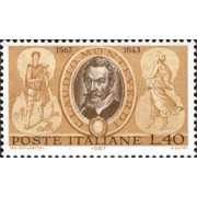 Italia - 970 - 1967 4º Cent. de Claudio Monteverdi Lujo