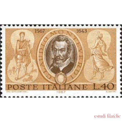 Italia - 970 - 1967 4º Cent. de Claudio Monteverdi Lujo