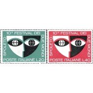 Italia - 975/76 - 1967 10º Festival de los Dos Mundos-Spolete-Lujo