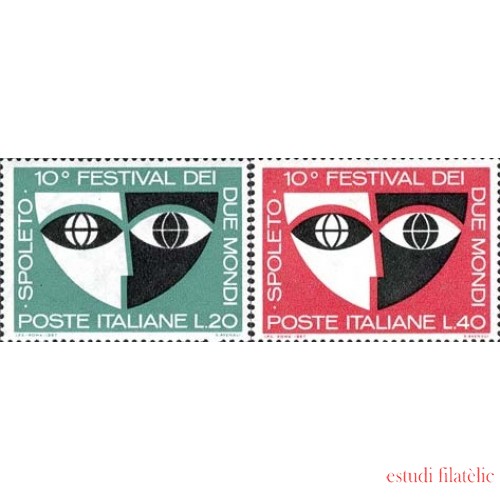 Italia - 975/76 - 1967 10º Festival de los Dos Mundos-Spolete-Lujo