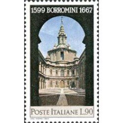 Italia - 982 - 1967 3er Cent. merte del arquitecto F. Borromini-iglesia de St. Ivo- Lujo Italia - 982 - 1967 3er Cent. merte del arquitecto F. Borromini-iglesia de St. Ivo- Lujo