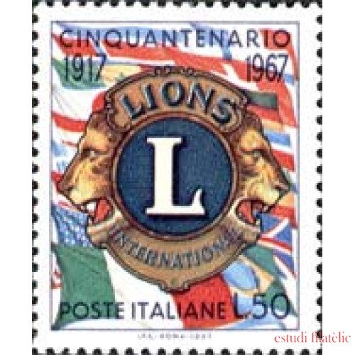 Italia  987  1967 50º Aniv.de Lions inter.  MNH