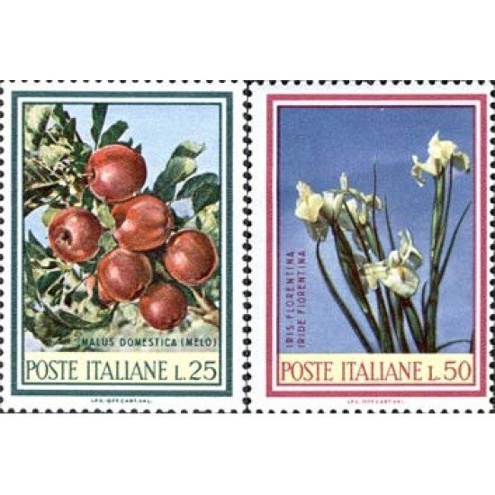 Italia - 989/90 - 1967 Frutas y flores Lujo
