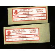 <div><strong>Etiquetas Postales Conmemorativas N</strong><strong>º 8 a/b XII Certamen Filatélico<br
/>
</strong></div>