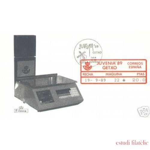 <div><strong>ATMs Etiqueta Postal Conmemorativa N</strong><strong>º 21a Juvenia 89 </strong><strong>en sobre </strong></div>