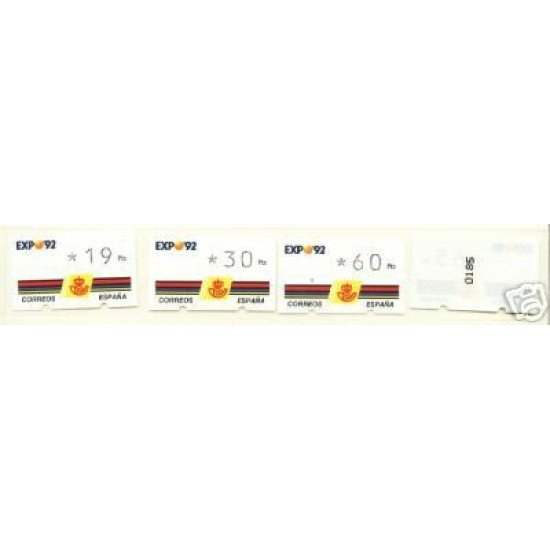 <div><strong>ATMs Kl&uuml;ssendorf Expo 92 3 dígitos 4 valores Año 1995 con número<br
/>
</strong></div>