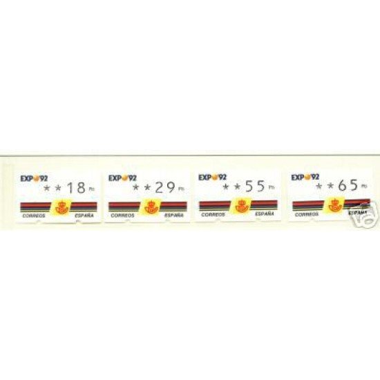 <div><strong>ATMs Kl&uuml;ssendorf Expo 92&nbsp; 4 dígitos 4 valores Año 1994<br
/>
</strong></div>