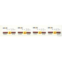 <div><strong>ATMs Kl&uuml;ssendorf Expo 92 4 dígitos 4 valores Año 1995<br
/>
</strong></div>