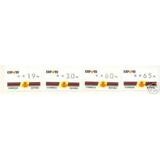 <div><strong>ATMs Kl&uuml;ssendorf Expo 92 4 dígitos 4 valores Año 1995<br
/>
</strong></div>