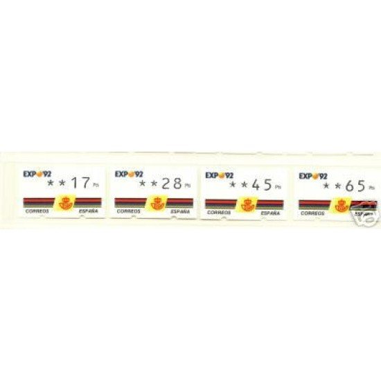 <div><strong>ATMs Kl&uuml;ssendorf Expo 92 4 dígitos 4 valores Año 1993<br
/>
</strong></div>