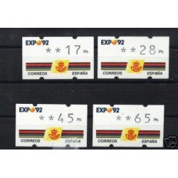 <div><strong>ATMs Kl&uuml;ssendorf Expo 92 4 dígitos 4 valores Año 1993<br
/>
</strong></div>