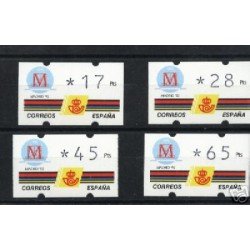 <div><strong>ATMs Kl&uuml;ssendorf Madrid 92 3 dígitos 4 valores Año 1993</strong></div>