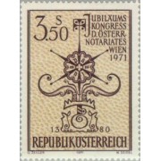 Österreich Austria - 1188 - 1971 Cent. del notariado en Austria Lujo