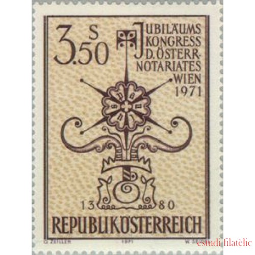 Österreich Austria - 1188 - 1971 Cent. del notariado en Austria Lujo
