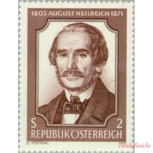 Österreich Austria - 1193 - 1971 Cent. muerte del botánico A. Neilreich Lujo