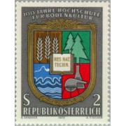 Österreich Austria - 1230 - 1972 Cent. de la escula de agricultura Lujo