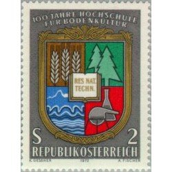 Österreich Austria - 1230 - 1972 Cent. de la escula de agricultura Lujo