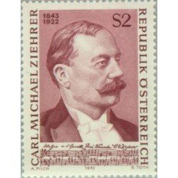 Österreich Austria - 1232 - 1972 50º Aniv. muerte del compositor C.M. Ziehrer Lujo