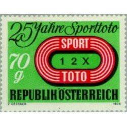 Österreich Austria - 1299 - 1974 25º Aniv. del concurso de juegos Sport Toto Lujo Österreich Austria - 1299 - 1974 25º Aniv. del concurso de juegos Sport Toto Lujo