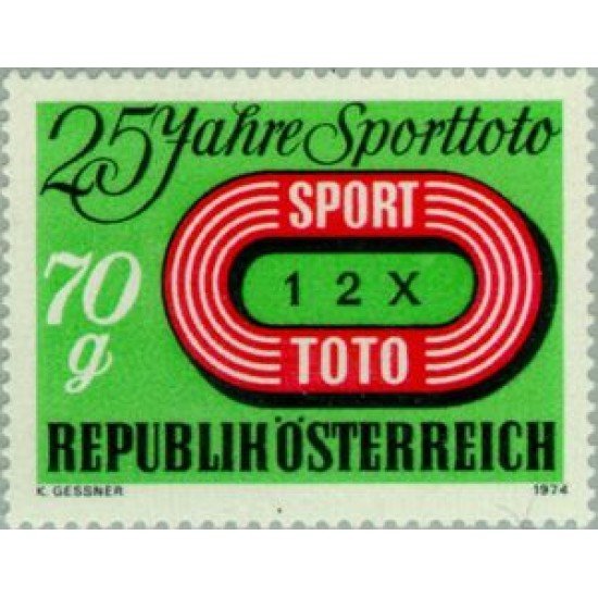 Österreich Austria - 1299 - 1974 25º Aniv. del concurso de juegos Sport Toto Lujo Österreich Austria - 1299 - 1974 25º Aniv. del concurso de juegos Sport Toto Lujo