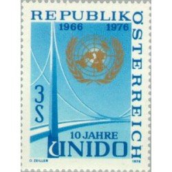 Österreich Austria - 1362 - 1976 10º Aniv. de la ONUDI lUJO Österreich Austria - 1362 - 1976 10º Aniv. de la ONUDI lUJO