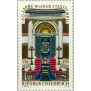 Österreich Austria - 1367 - 1976 150º Aniv. de la sinagoga de Viena Lujo