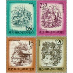 VAR2/S Österreich Austria Nº 1378/81 1977 Serie paisajes Lujo VAR2/S Österreich Austria Nº 1378/81 1977 Serie paisajes Lujo