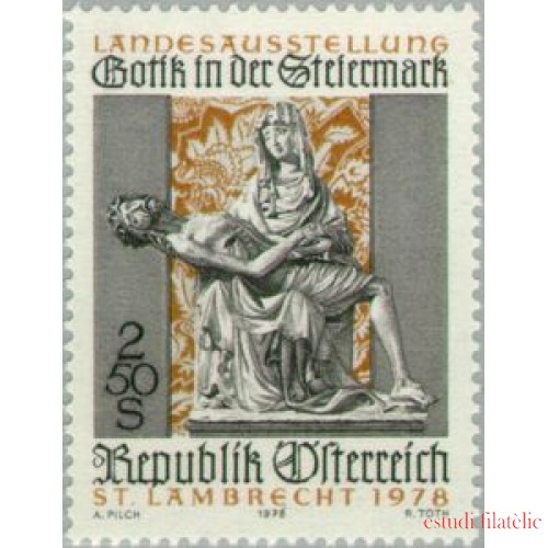 REL/S Österreich Austria  Nº 1404  1978 Exp. provincial de arte gótico en Styrie Lujo