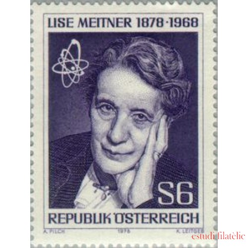 MED/S Österreich Austria  Nº 1417  1978  Cent. de Lise Meitner Lujo