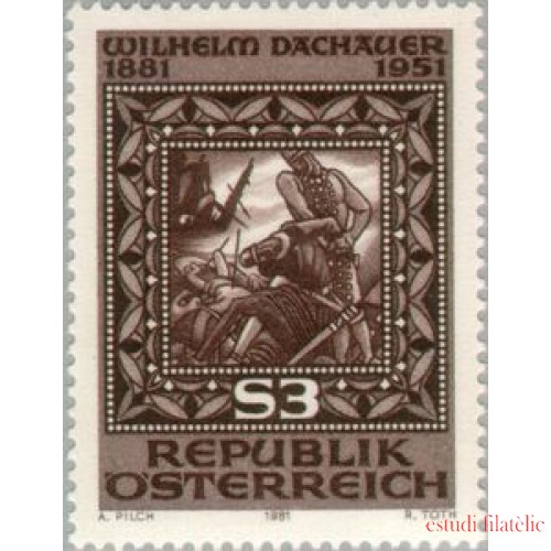 Öesterreich Austria - 1495 - 1981 100 Aniv. de Wilhelm Dachauer Lujo