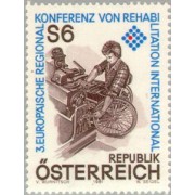 VAR3/S Öesterreich Austria  Nº 1496   1981  3ª Conferencia europea por la rehabilitación de los diminuidos Lujo