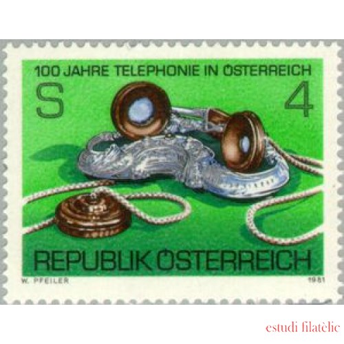 Öesterreich Austria - 1501 - 1981 Cent. del teléfono en Austria Lujo