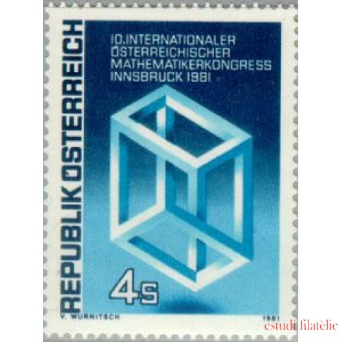 Öesterreich Austria - 1509 - 1981 10º Congr. de matemáticos -Innsbruck-Lujo