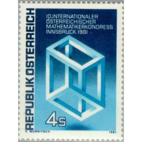 Öesterreich Austria - 1509 - 1981 10º Congr. de matemáticos -Innsbruck-Lujo Öesterreich Austria - 1509 - 1981 10º Congr. de matemáticos -Innsbruck-Lujo