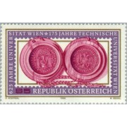 Öesterreich Austria - 1813 - 1990 625º Aniv. de la universidad de Viena y 175º de la técnica Lujo