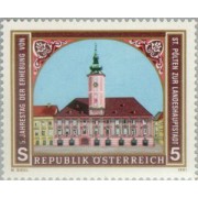 Öesterreich Austria - 1863 - 1991 5 º Aniv. de St. Pölten como capital de provincia Lujo