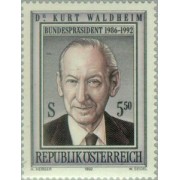 Öesterreich Austria - 1901 - 1992 Homenaje al presidente Kurt Waldheim Lujo