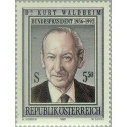 Öesterreich Austria - 1901 - 1992 Homenaje al presidente Kurt Waldheim Lujo Öesterreich Austria - 1901 - 1992 Homenaje al presidente Kurt Waldheim Lujo