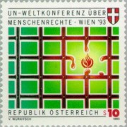 Öesterreich Austria - 1931 - 1993 Conf. de la ONU sobre los derechos humanos Lujo