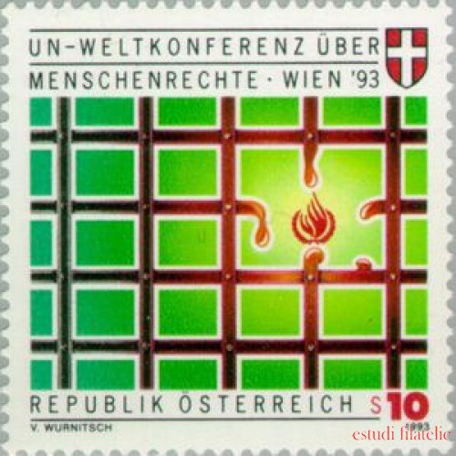Öesterreich Austria - 1931 - 1993 Conf. de la ONU sobre los derechos humanos Lujo